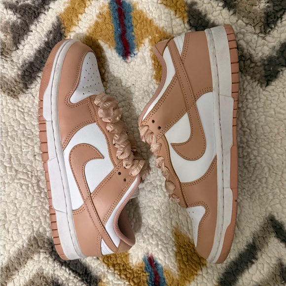 Nike Women's Beige and White Sneakers - Picture 2 of 2